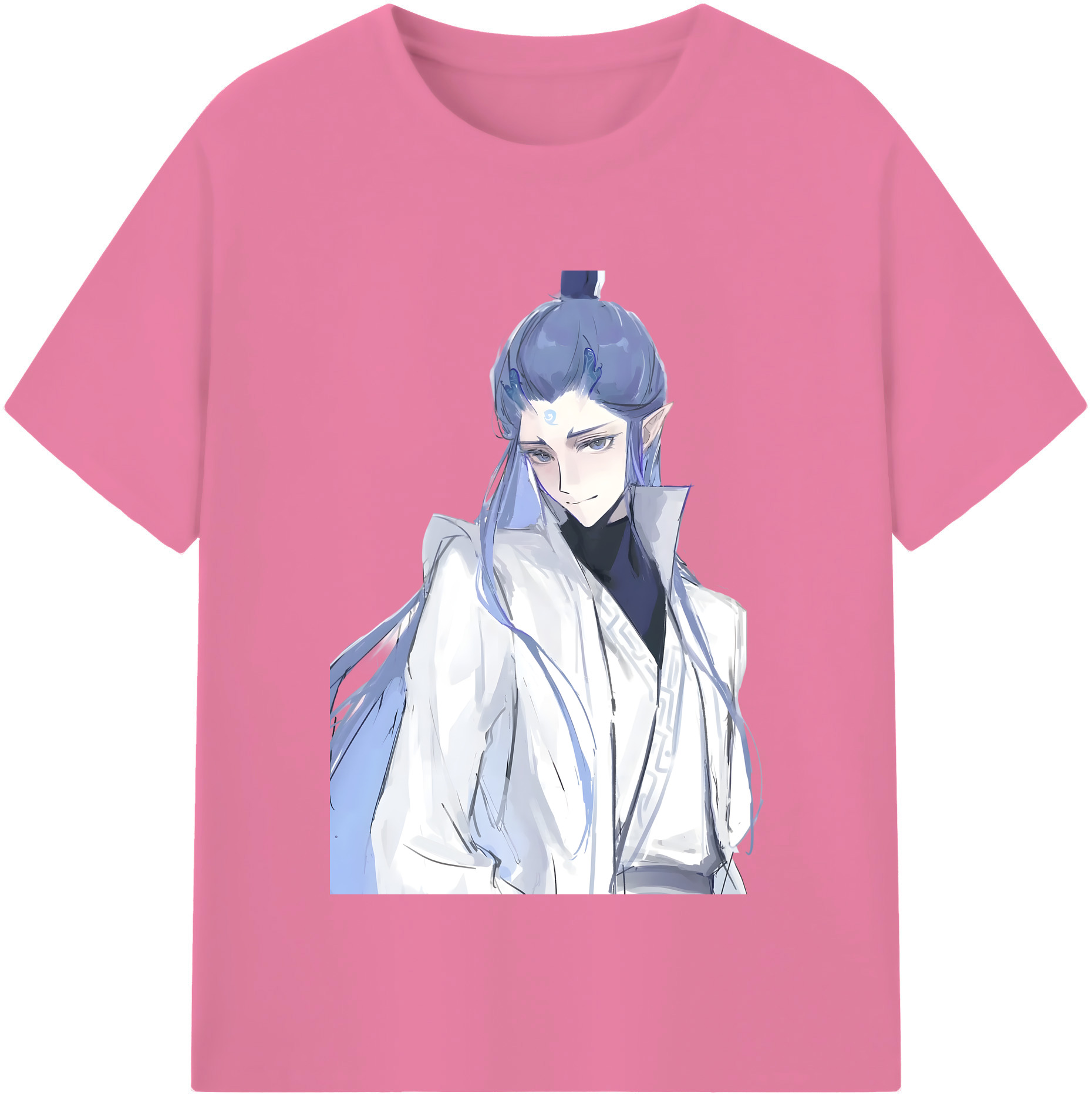 （画像用） Ne Zha 2 ナタ 魔童の大暴れ 綿100％半袖Tシャツ（フロントプリント）